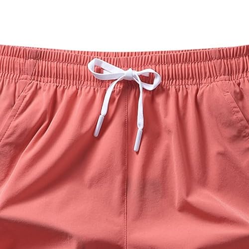 Shorts deportivos hombre color sólido elásticos miniatura 3