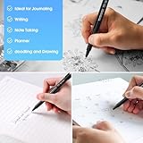 TWOHANDS 12 Felt Tip Pens, Black Ink Fineliners, Writing Marker Pen, Medium Point(0.7mm), Ideal for Adults Journaling, Note Taking, Quick Dry, 22011 - Image 4