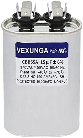 VEXUNGA 15uF 370/440VAC 50/60Hz CBB65