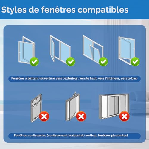 Kit Calfeutrage Climatiseur Mobile 500cm, Joint de Fenêtre Universel avec Cordon de Serrage, Kit Étanchéité Fenêtre Chambre pour Mini Climatiseur, Sans Perçage – vue 3