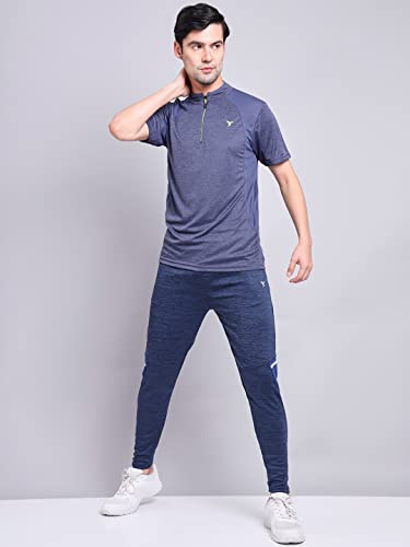 Image of TECHNOSPORT Men's Polyester Slim Fit T-Shirt