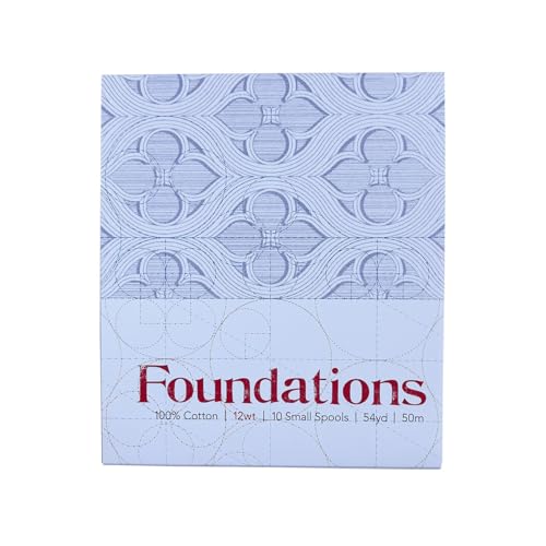 Fil 100 % coton 12 W Aurifil Mini Foundations pour patchwork - 2