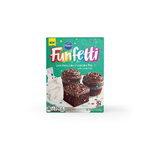 Pillsbury Funfetti Chocolate Cake and Cupcake Mix, 15.25-Ounce