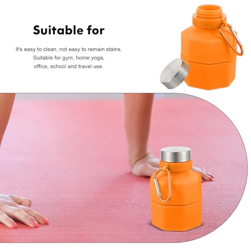 Bouteille eau pliable silicone pour running et randonnée extérieure active
