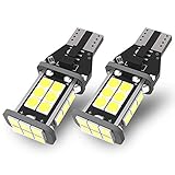 YITAMOTOR 2x 921 LED Reverse Light Bulbs, T15 906 W16W 912 LED Replacement Bulb for Backup/Back Up Lights, White Extremely Bright 1200 Lumens, Canbus Error Free, 24-SMD 3030 PX Chipsets, DC 12V 4.5W
