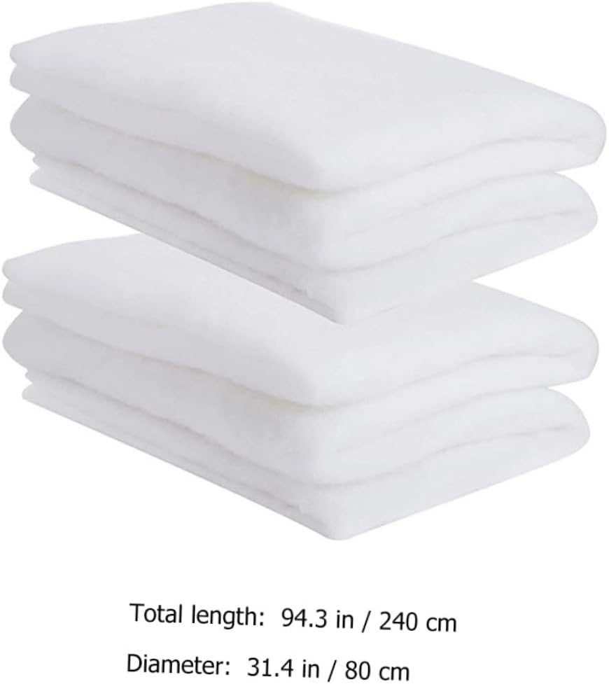 2pcs Christmas Decorative Snow Blankets Thick Artificial Snow for Holiday Home Decor and Atmosphere Creation