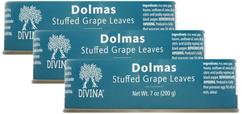 Divina Dolmas Stuffed Grape Leaves, 7 Oz (Pack of 3)