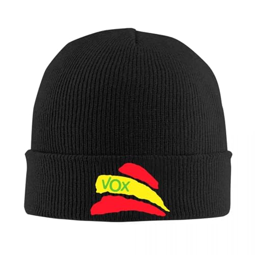 Bonnet Espagne drapeau espagnol Vox en tricot élastique unisexe