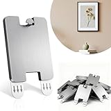 GearFusion 8Pcs Picture Hanging Hooks for Drywall, Damage Free Picture Hangers Without Nails, Universal Frame Hangers for Art Picture Mirror Photo Poster Painting Hanger Hardware Kit （12 lb）
