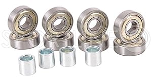 HUZZ ABEC-7 Carbon Kugellager Set 8 St