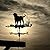 3D Animal Metal Weather Vane, Roof Weather Vane Wind Direction Indicator Roof Decoration Accessories for Garden Patio Roof Decoration (Dog)