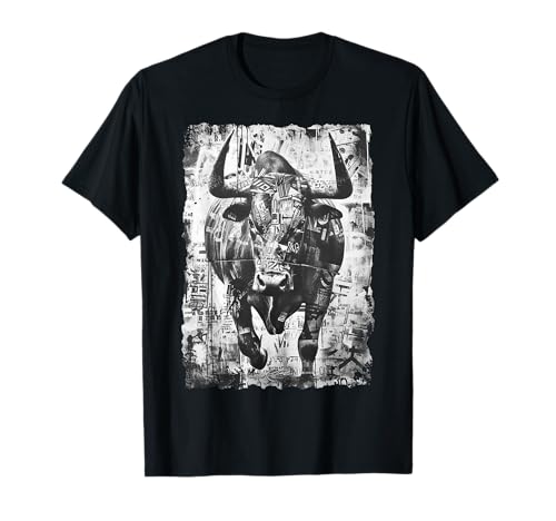 Cabeza de toro Tauro cuernos amante de los animales toro Camiseta