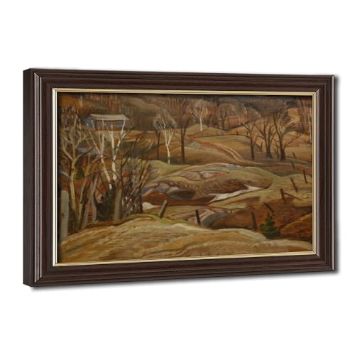 Décoration murale paysage d'automne en impression sur toile papier mat pour masquer un mur vide