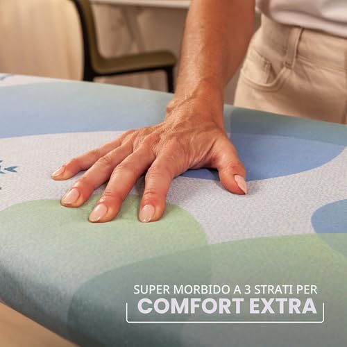Vileda Premium 2in1 Copriasse da Stiro Universale, Triplo Strato Termoriflettente, Quick Fix con Fermacorda, Azzurro, 110-130 x 30-45 cm - Immagine 2