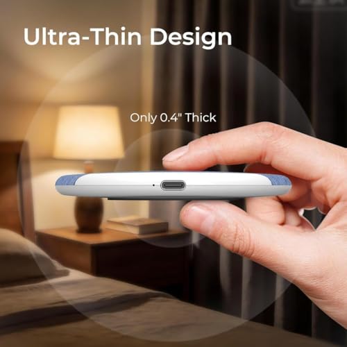 Image of Pillow Bluetooth Speaker for Sleeping | Wireless Under Pillow Speaker with White Noise, Sleep Timer, Bluetooth Music & Built-in Mic for Bedroom, Relaxation & Private Listening
