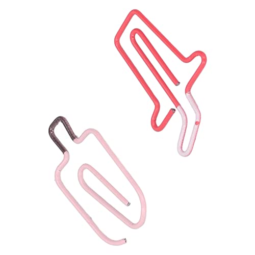 Clipes de Papel Fofos, Clipes de Papel Metálicos Estilo Fofo à Prova de Ferrugem 100 Peças Duráveis