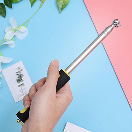 NUOBESTY Ponteiro telescópico de metal para professores, ponteiro de metal para ensino, haste de gui