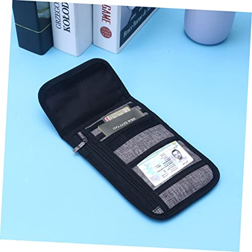 BESPORTBLE Bolsa Transparente Bolsas De Viagem Cinza Bolsa De Pescoço De Viagem Carteira Portátil Ca