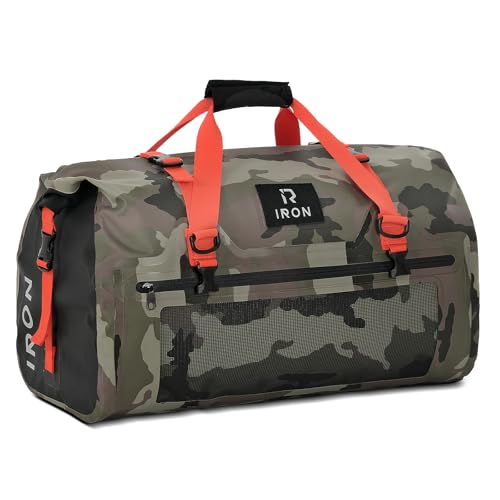 BORLENI Waterproof Motorcycle Dry Duffel Bag Luggage Tail Bag wit...