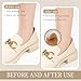 Dalababa 4 Pairs of Heel Pads for Shoes, Self-adhesive Non-Slip Heel Pads for Too Large Shoes, Heel Protectors to Prevent Rozing and Blisters