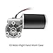 uxcell DC24V 80W 320RPM 6N.M Reversible Worm Gear Motor High Torque Speed Reducing Electric Gearbox Motor-JCF63R