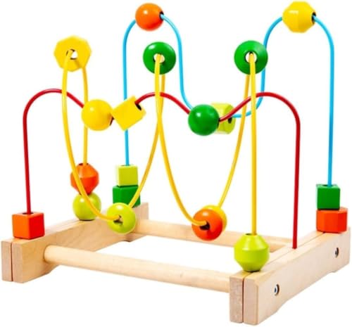 木製ビーズメイズ＆布絵本 知育玩具セット