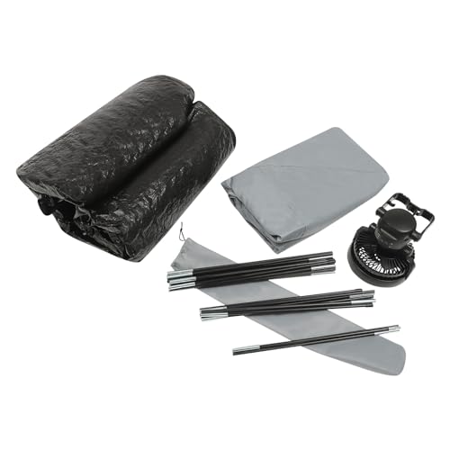 Pickup Truck Tent Portable Truck Bed with Fan with Light, Cushion and Storage Bag 210D Oxford Waterproof Cloth Truck Tents for 5.5-6.5 FT SUV Car Truck Bed, 2 Person 5.2ft Camping Tents - Image 5