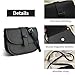 PU Leather Crossbody Bag Shoulder Bag for Women, Large Compartment Suitable to Credit Card, Wallets(Black)