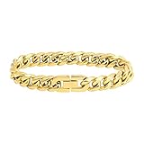 flintronic Pulsera Hombre, Pulsera de Acero Inoxidable Pulsera, Oro de Color...