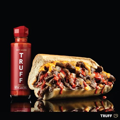 Image of TRUFF Habanero Black Truffle Hot Sauce, Gourmet Hot Sauce with Jalapeno, Red Chili Peppers with More Heat, Black Truffle Oil, Agave Nectar, Hotter Flavor Experience in a Bottle, 6 oz.