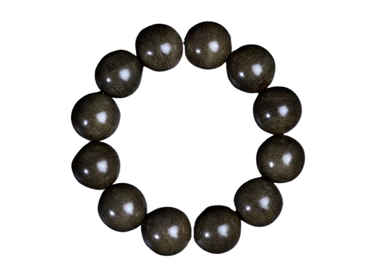 Perles de prière en Bois d'agar de Brunei 20mm, Cadeau Spirituel et Ornement Unique