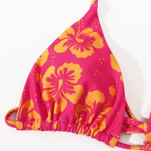 Image of MOSHENGQI Women Sexy Brazilian Bikini 2 Piece Spaghetti Strap Top Thong Swimsuit Bathing Suit