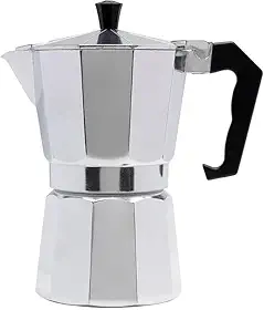 Cafeteira Italiana de Alumínio 1,4L com Alça – Moka para 6 Xícaras de Café, Preparo Rápido, Resistente, Ideal para Fogão