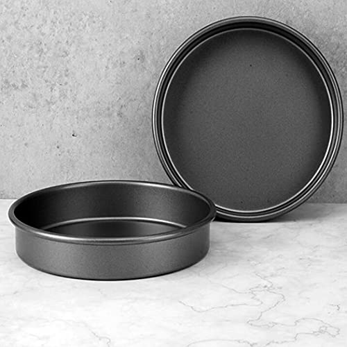 Hoshen Carbon Steel Non-Stick Cake Pan, Thickened Multifunctional Round Pan, Baking Mold, Oven And Dishwasher Safe, Round -9.5 Inches，Starry Sky Gray #TOP1