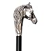 FootFitter Deluxe Long Shoe Horn with Nickel Plated Handle, Premium Shoe Protecting Shoehorn (MADE IN ITALY) (Horse)