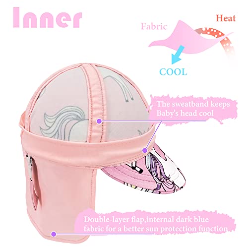 Image of Toddler Boys Sun Hat Kids Flap Hat Beach Sun Protection Hat UPF 50+ for Boys Girls