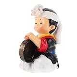 Appréciation : célébrez le patrimoine coréen avec cette figurine finement travaillée, témoignant du savoir-faire de l'art populaire traditionnel coréen. figurine de poupée coréenne, objet de collection décoratif coréen