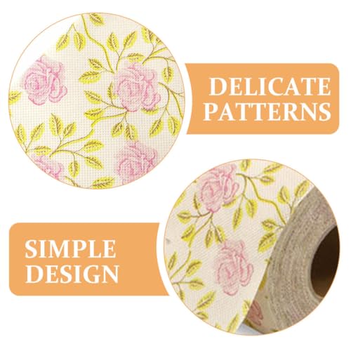 Papel higiénico de bambú creativo con estampado floral refinado 8