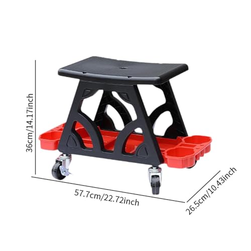 Image of Rolling Garage Stool Car Detailing Chair for Car Cleaning Workshop Home | Automotive Tools & Supplies | Shop Equipment & Supplies | Roller Seats & Creepers
