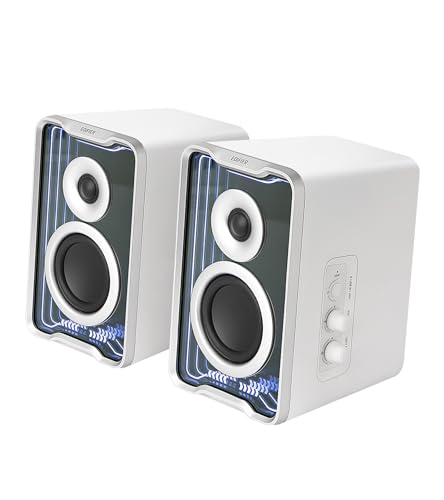 Edifier QR30 2.0 Desktop Speakers, Bluetooth 5.4, 30W, White