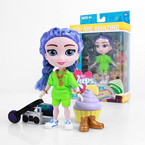 Loyal Subjects - For Keeps Ella Girl With Cupcake Keepsake Violet Hair 5 Action Figure (Net) #TOP16