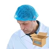 Mediprotec® | Charlotte Cheveux Bleue Jetable | Lot de 500 Charlottes Médicales | Polypr...