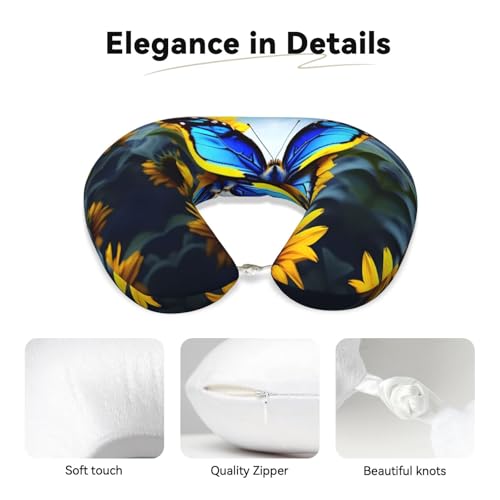 Almohada de memoria para viaje en forma de U suave miniatura 3