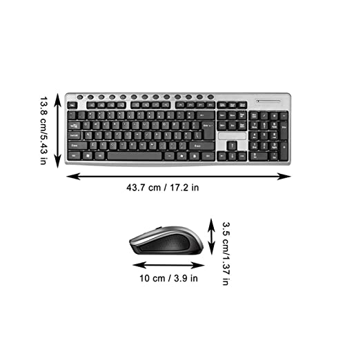 ワイヤレスキーボードゲーミングマウスセット人間工学に基づいた 104 キー PC キーパッドコンピュータマウスワイヤレスマウスラップトップ PC ゲーム
