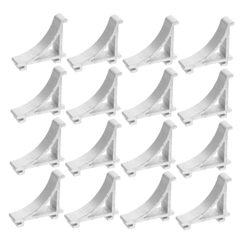 Housoutil 25個アルミ合製 冷蔵庫棚受け具 業務用対応 ザースタビライザー付き 耐久性のある属ブラケット 簡単設置で冷蔵庫や冷凍庫の棚をしっ