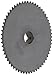 Tsubaki 35B32F-1 Finished Bore Sprocket, Single Strand, Hardened Teeth, Inch, #35 ANSI No., 3/8" Pitch, 32 Teeth, 1" Bore