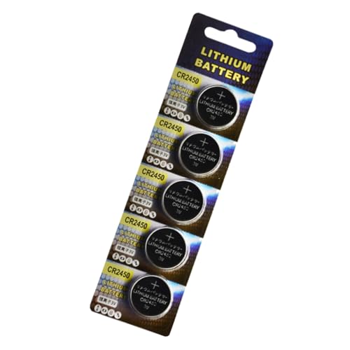 5Pcs CR2450 Coin Cell Battery Suitable For Car Remote Control Small Devices