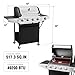 Lyromix 4 Burners Gas Grill with Side Burner, Propane Grill with Wheels and Storage, Outdoor Gas BBQ with Oil Tray and Thermometer for Patio and Party, 49200 BTU