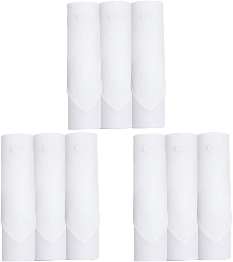 Symbol Premium Men's Cotton White Handkerchief (Available in Combo Packs)