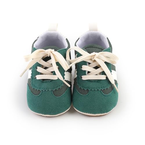 Image of HsdsBebe Baby Boys Girls Pu Leather Hard Bottom Walking Sneakers Toddler Rubber Sole First Walkers Infant Cartoon Slippers Crib Shoes
